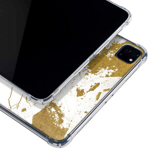 White Scattered Marble iPad Pro 11in (2024) Clear Case